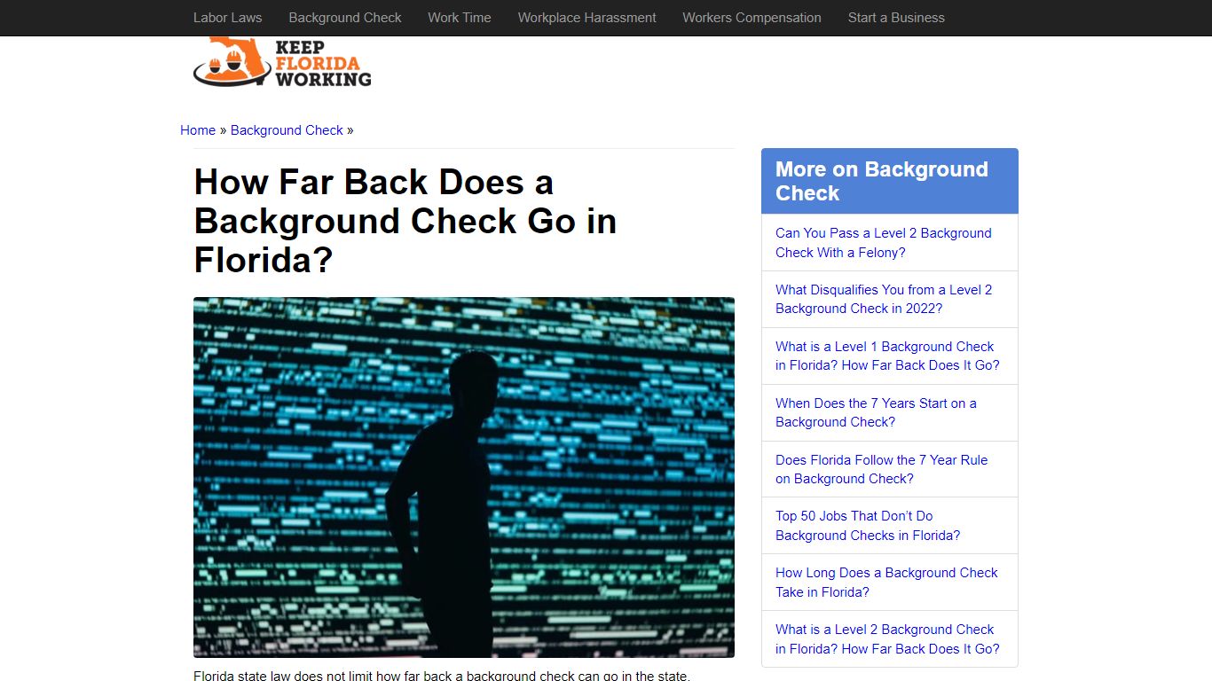 How Far Back Does a Background Check Go in Florida?